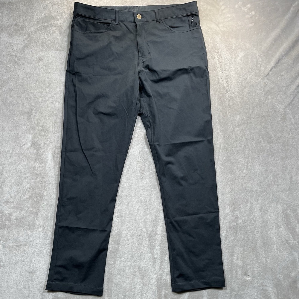 Barbell Apparel Pants Mens 32 (34) Dark Gray  Athletic Performance Chino Tech‎